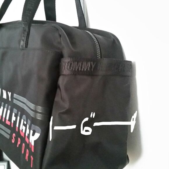 NWT Tommy Hilfiger Sport Mens Black Duffel shoulder Bag - Picture 4 of 8